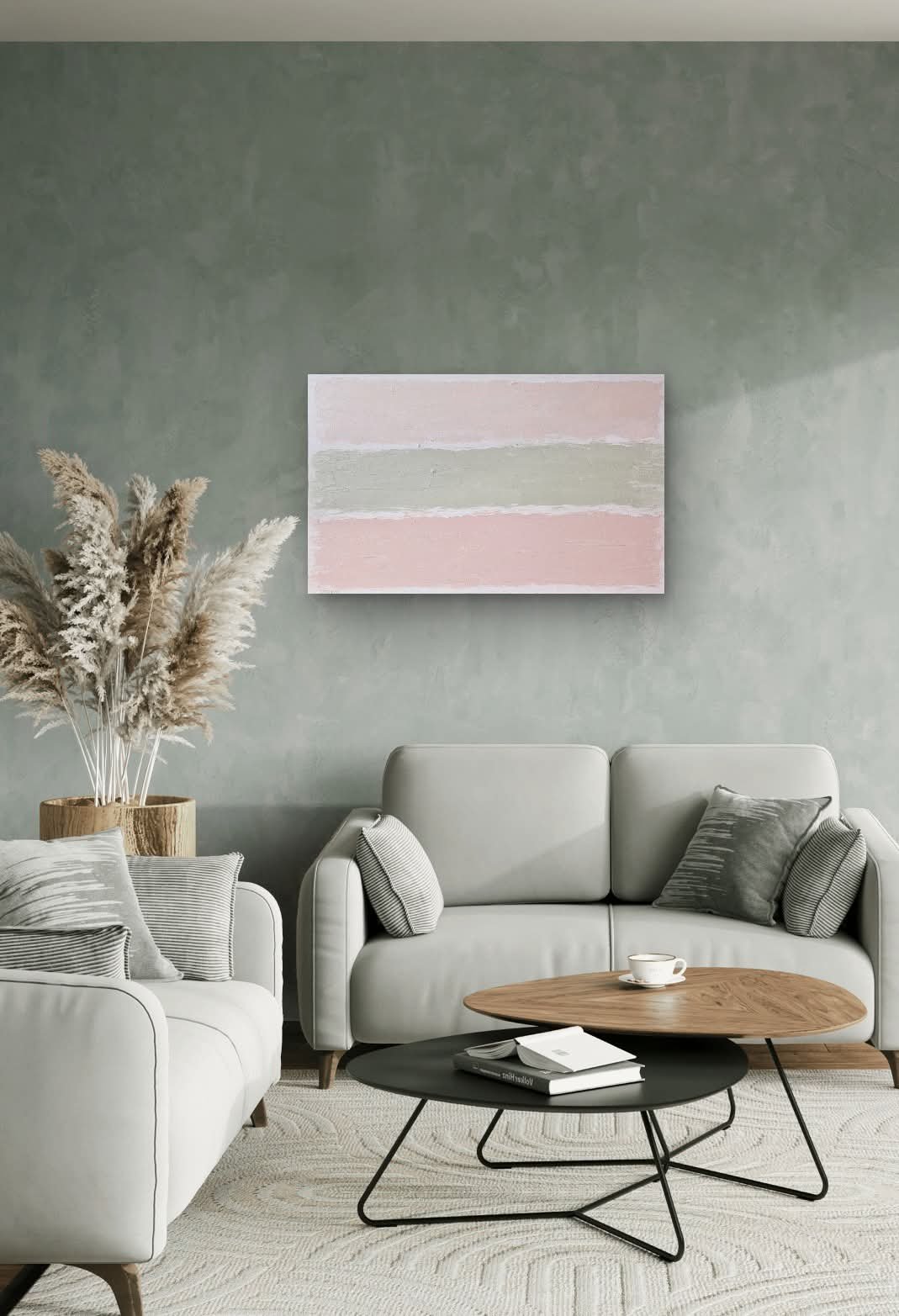 Final result of a custom artwork commissioned for a customer’s home