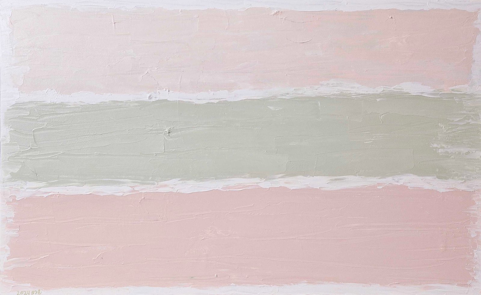 'Pastel Abstract' abstract painting by Sharon - 80x50cm acrylic on canvas