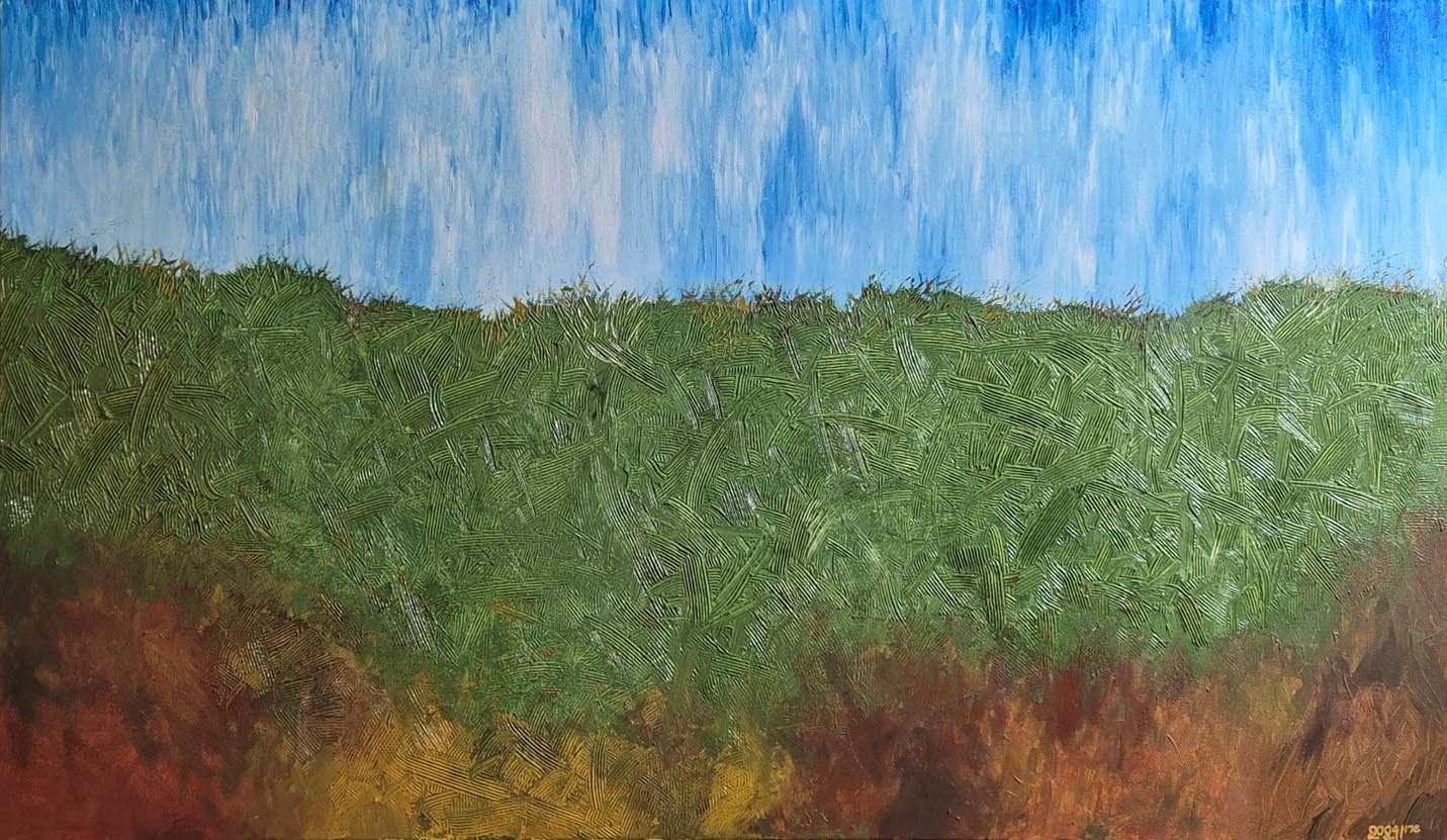 ציור 'שמיים נופלים' מאת שרון - 120x80 ס