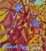 ציור נוף טבעי 'קיץ' מאת שרון ממוקד על החתימה