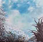 Thumbnail of 'Winter' nature and landscape painting by Sharon - 30x30cm acrylic on canvas